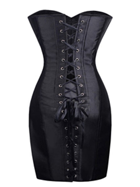 Steampunk Gothic Rose Print Zipper Boned High Low Corset Dress – Charmian  Corset