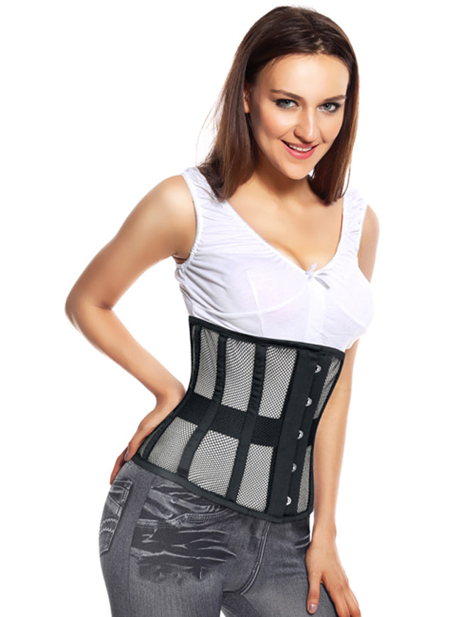 Breathable Mesh Underbust Corset Waspie Model View