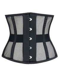 16 Steel Bones Breathable Mesh Underbust Corset Waspie