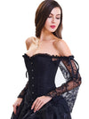 Vintage Off Shoulder Overbust Corset Top Model View