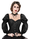 Old Fashion Brocade Steel Bones Waist Cincher Corset Cosplay Costume