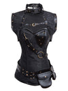 Steampunk Spiral Steel Boned Vintage Retro Corset Tops Bustier Main Image