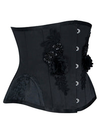 Classic Waist Training Shapewear Steel Boned Underbust Corset Back View