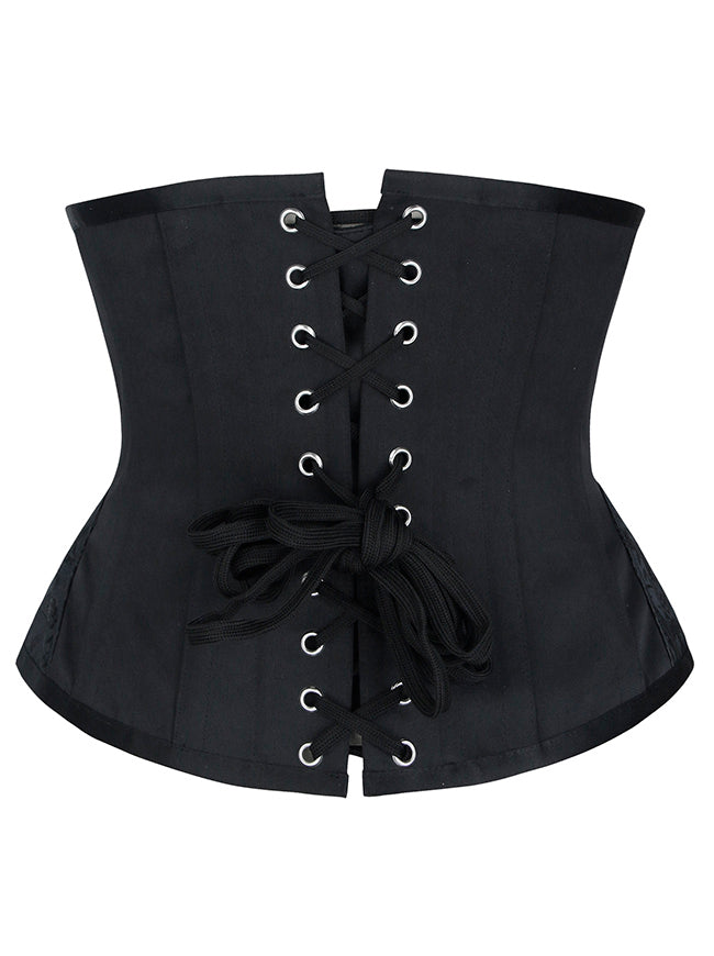 Fashion Black Victorian Vintage Body Shaper Corset Model View