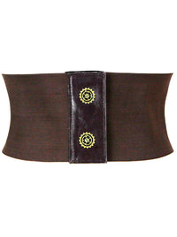 Steampunk Retro Stretchy Gearwheel Waist Trimmer Waist Trainer Belt