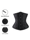 Fashion Burlesque Casual All-match Women Black Jacquard Punk Vintage Spiral Steel Clubwear Boned Underbust Plus Size Corset Tops Detail View