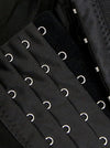 Women's High Quality Spaghetti Strap Beads Sport Bra Top Black Detail View