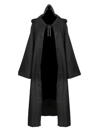 Gothic Black Cloak Halloween Long Sorceress Vampire Cape for Girls Main View