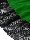 Steampunk Gothic Medieval Costume Gypsy Lace Trim High Low Skirt Detail View