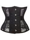 Steel Boned Floral Mesh Lace Breathable Underbust Corset