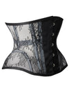 Fashion Female Busk Closure Spiral Steel Boned Waist Training Corset Tops Side View