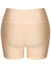 High Waist Tummy Control Cheeky Beige Seamless Panties Back View