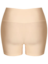 High Waist Tummy Control Cheeky Beige Seamless Panties Back View