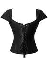 Womens Vintage Renaissance Lace Up Corset Top Detail View