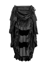 Steampunk Gothic High Low Cyberpunk Skirt Main Image