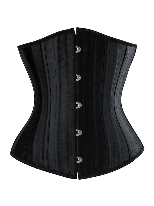 Underbust Waist Training Cincher Black Corset