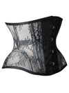 Vintage Steel Bones Breathable Lace Underbust Corset Side View