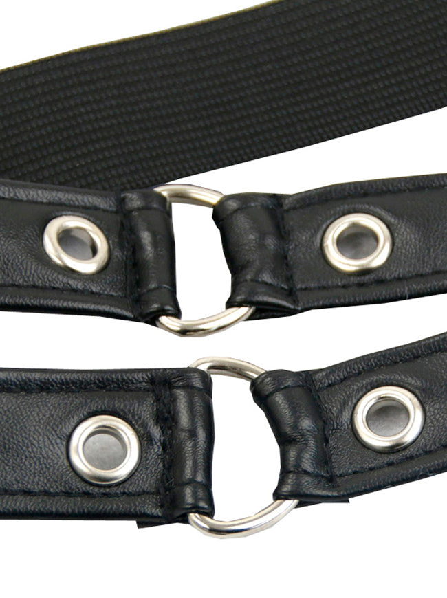 Gothic Faux Leather Waist Bag Belt Corset Costume Accessories