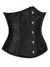 Steampunk Vintage Floral Brocade Lace Up Underbust Corset