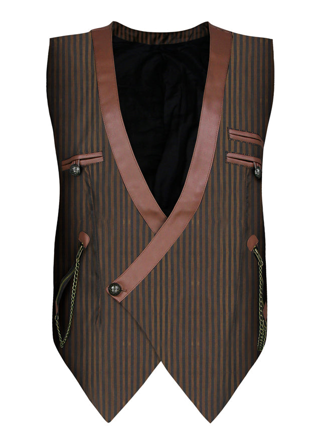 Men's Steampunk Victorian Renaissance Waistcoat Vest Business Suit Vest Main Image