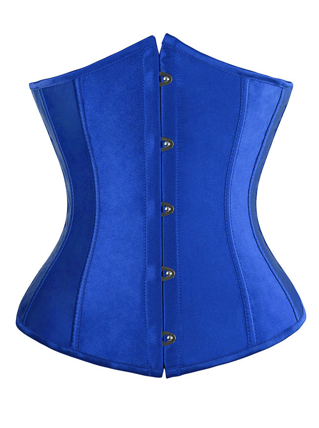 Fashion Satin Waist Training Cincher Boned Underbust Corset Bustier Top Main Image