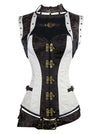 Spiral Steel Bones Renaissance Vintage Steampunk Bustier Corset