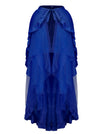 Blue Tulle Tutu Bustle Skirt Wrap Cape Main Image