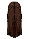 Brown Tulle Tutu Bustle Skirt Wrap Cape Main Image