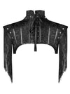 Gothic Punk Anime Cosplay Shrug with Tassels Shoulder Back View