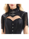 Burlesque Accessories Punk Rock Medieval Jacket Shrugs Side View-1