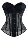 Gothic Punk Mesh Overbust Corset Bustier Mesh Shape