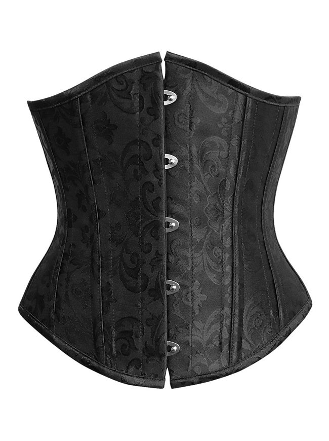 26 Steel Boned Vintage Brocade Underbust Waist Training Corset Main Image