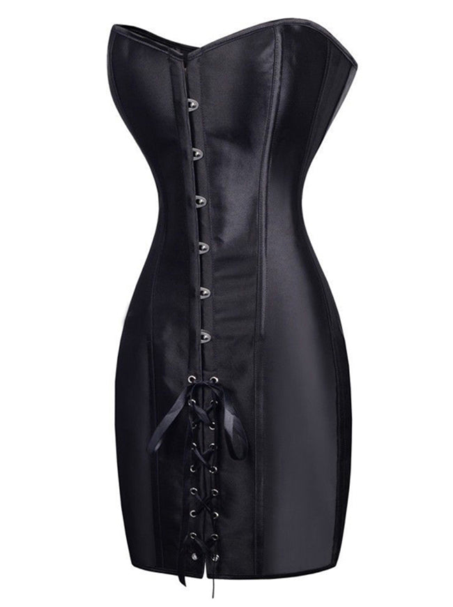 Women's Steampunk Corset Dress Renaissance Corset Skirt Gothic Burlesque  Corsets Halloween Vintage Strapless Bustiers