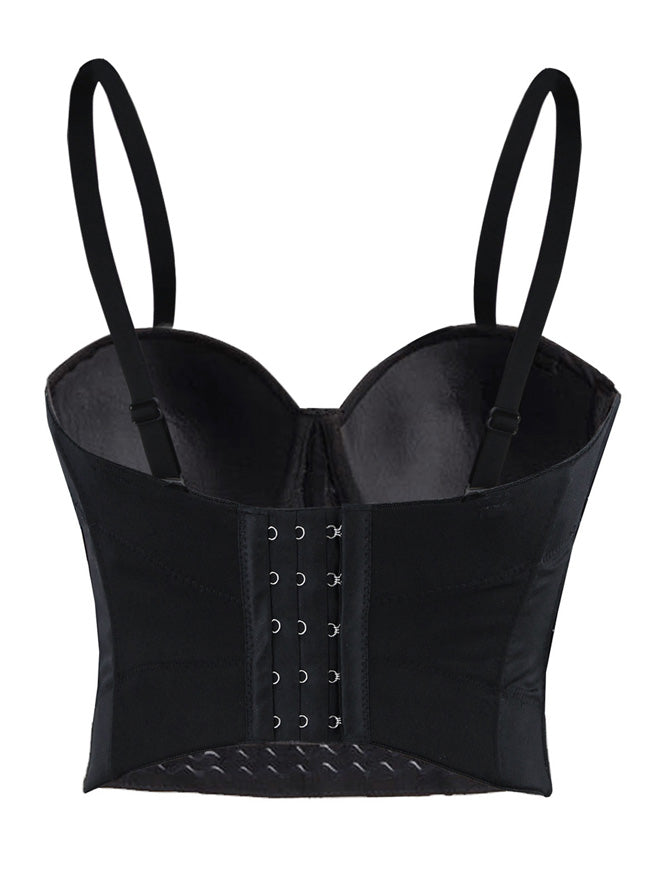 Women's Steampunk Bra With Spikes Rivets Party Club Rave Sports Bra Top